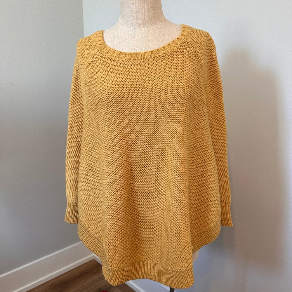 Anthropologie poncho with sleeves